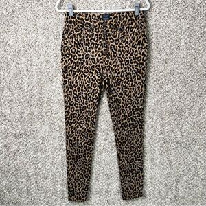 J. Crew Jeans Women’s 28 Leopard Print 9” High Rise Skinny